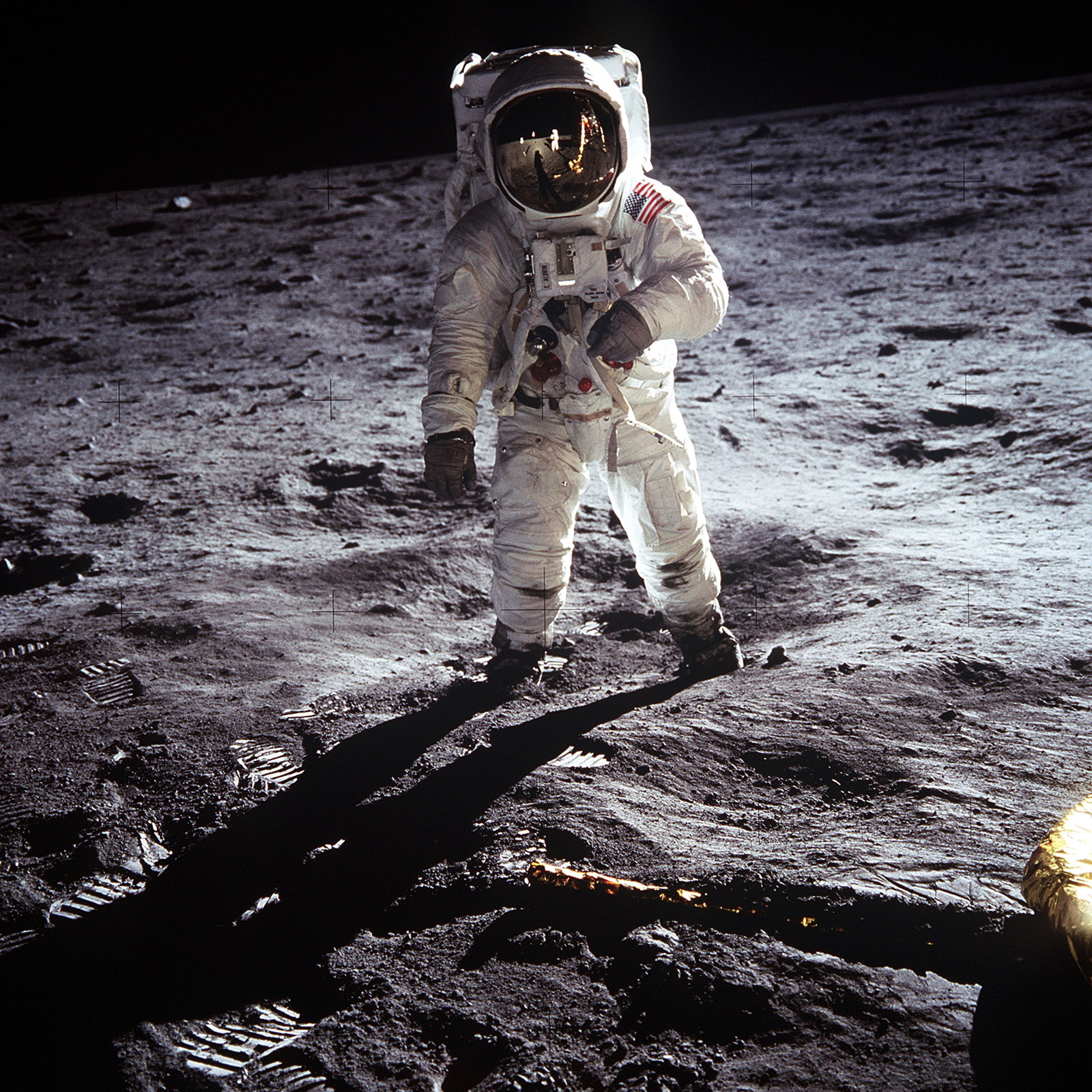 Buzz Aldrin on the lunar surface during the Apollo 11 Mission