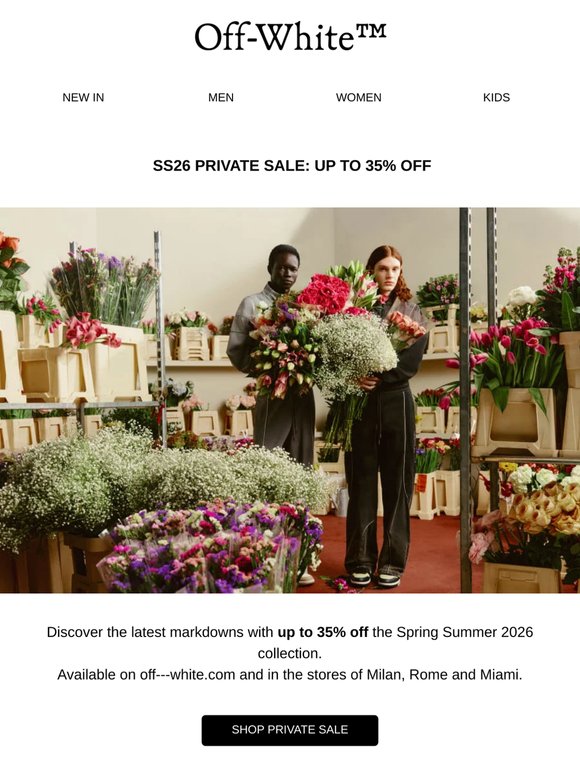 "REMINDER" Further Markdown on Private Sale