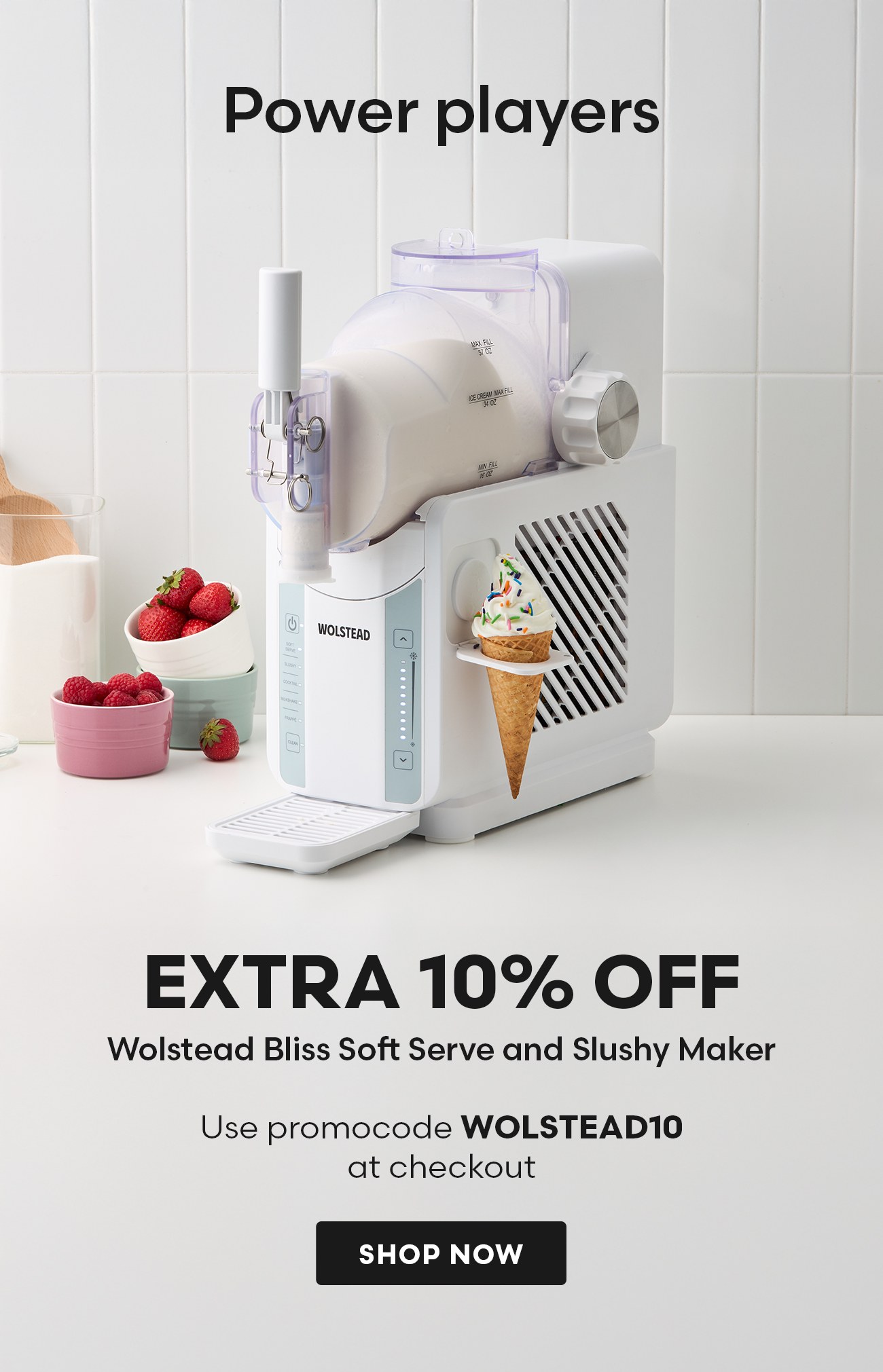Wolstead Bliss Soft Serve and Slushy Maker