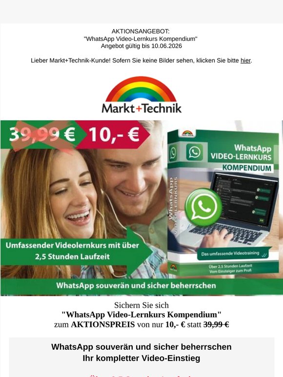 Nur 10,- € 📱 WhatsApp souverän und sicher beherrschen: Ihr kompletter Video-Lernkurs
