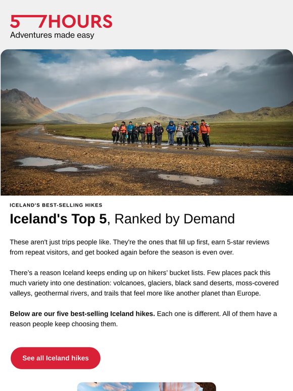 Iceland's 5 most popular hikes