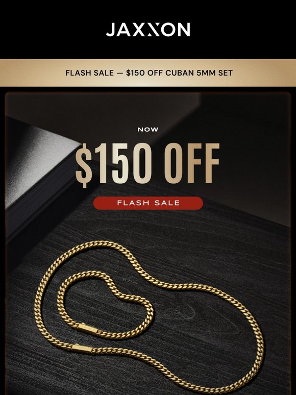 NOW $150 OFF | Cuban Set 5mm. Hurry!