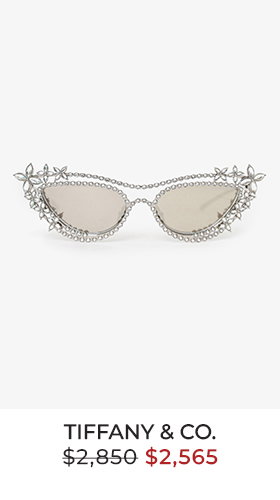 Tiffany & Co. Limited-Edition Crystal Embellished Cat-Eye Sunglasses