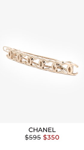 Pre-Loved Chanel™ Gold Tone 'CC' Hair Clip