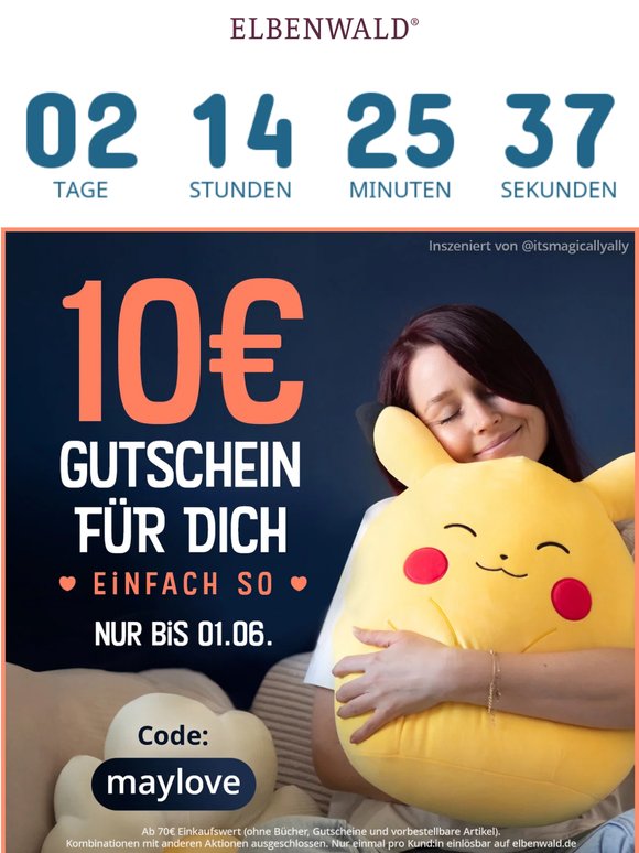Letzte Chance: 10€ Gutschein für dich 🎁