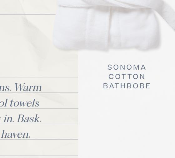 Sonoma Turkish Cotton Bathrobe