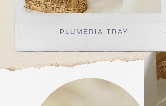 Plumeria Tray