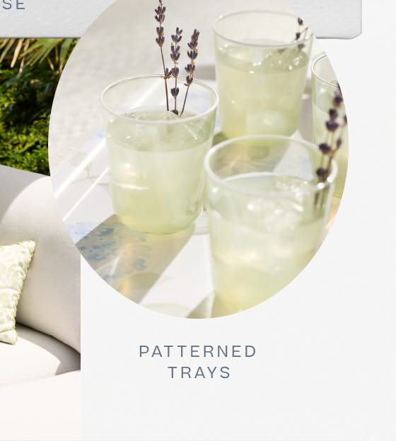 Patterned Trays