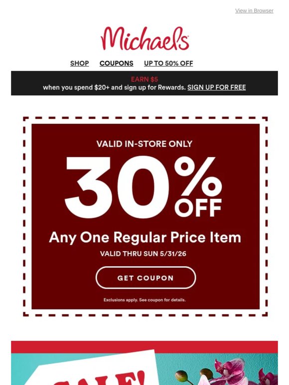 🛍️ Shop our sale for up to 50% off! 💐