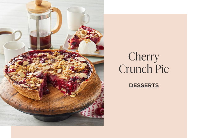 Cherry Crunch Pie - DESSERTS 