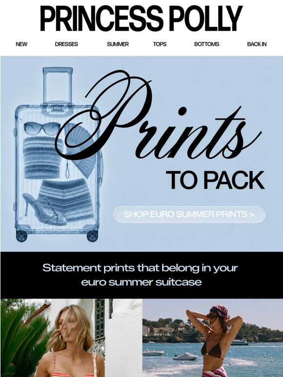 Planning your euro summer suitcase?
