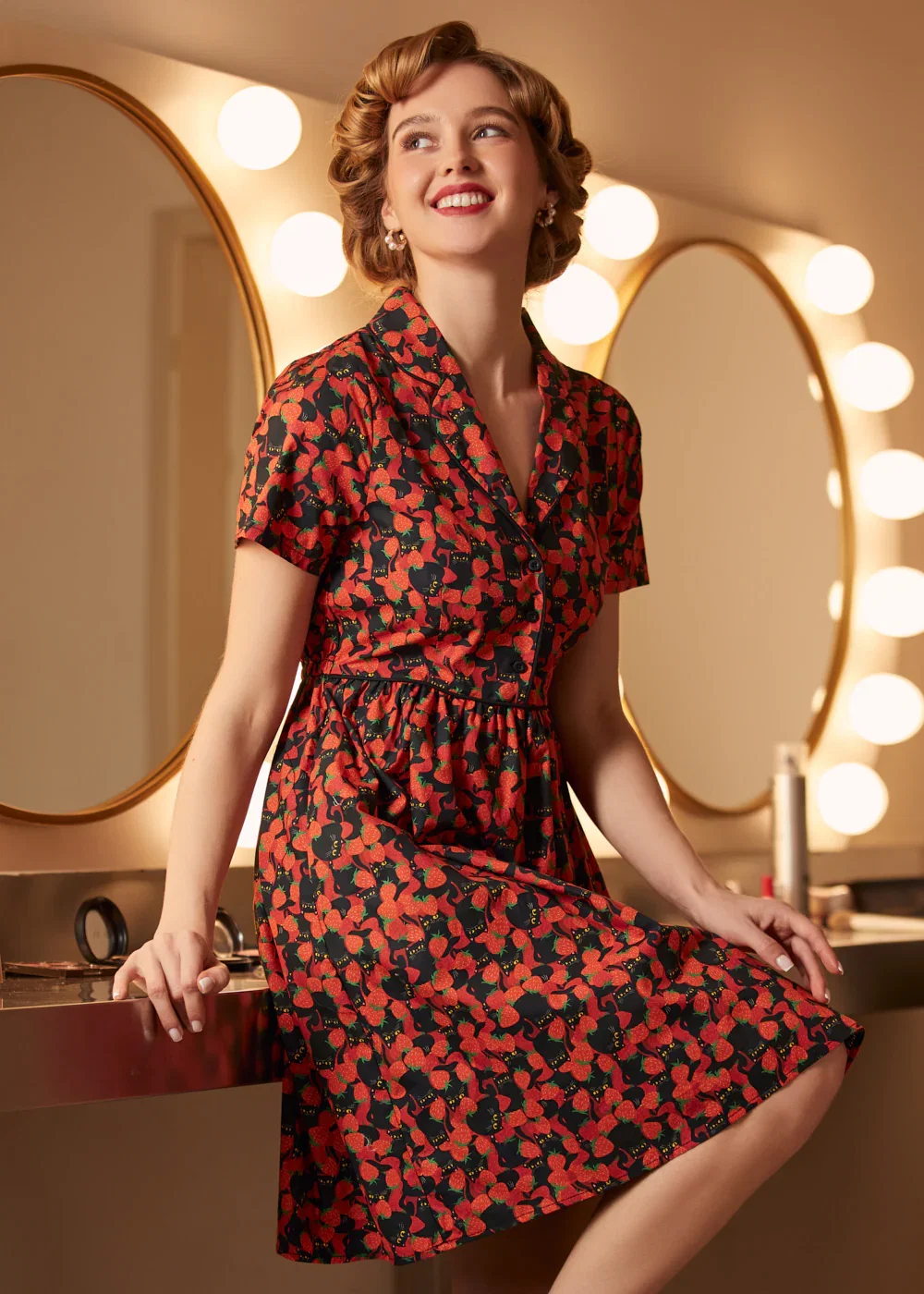 Cause a Little Trouble Fit & Flare Dress