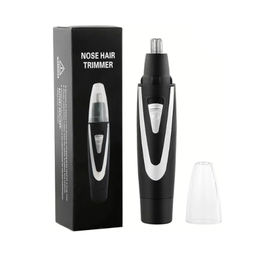 Ear Nose Hair Trimmer - Battery Operated Waterproof Dual Edge Grooming Tool for Men and Women