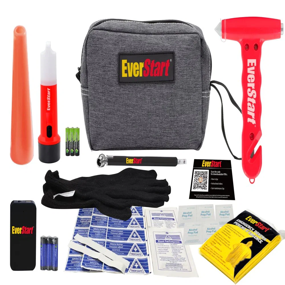 Compact Safety Kit with Escape Hammer, Emergency Signal Light, and Car Emergency Tools