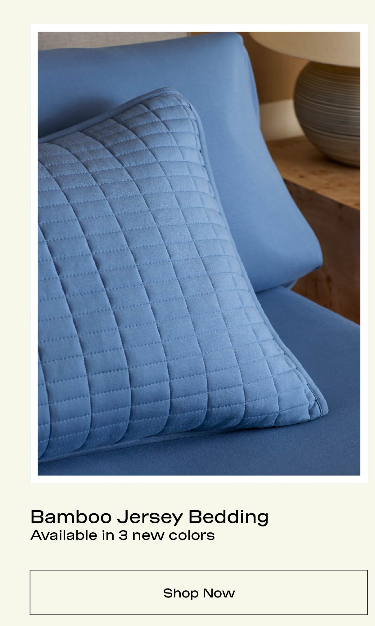 Bamboo Jersey Bedding in 3 New Colors