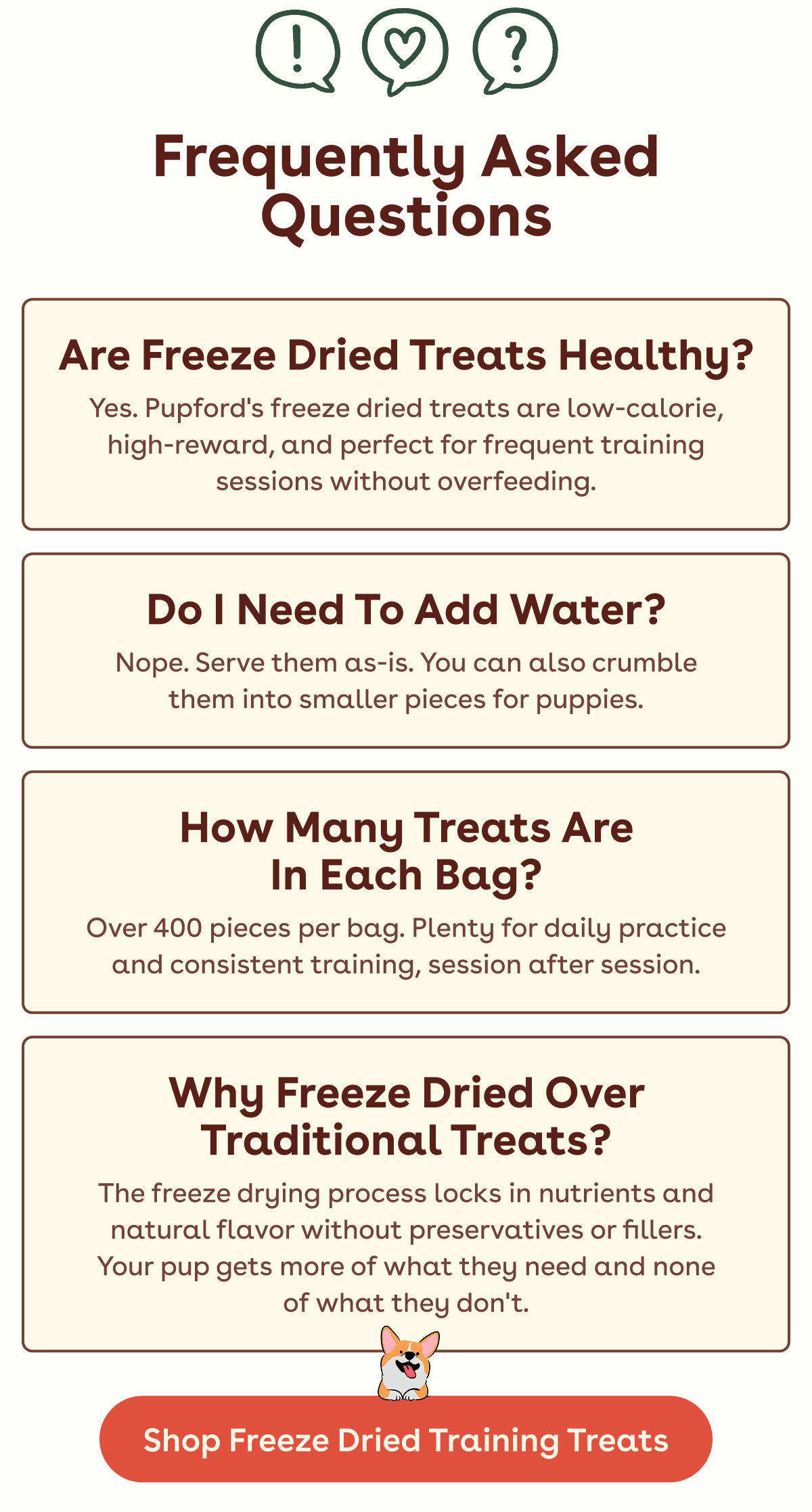 FAQ's!