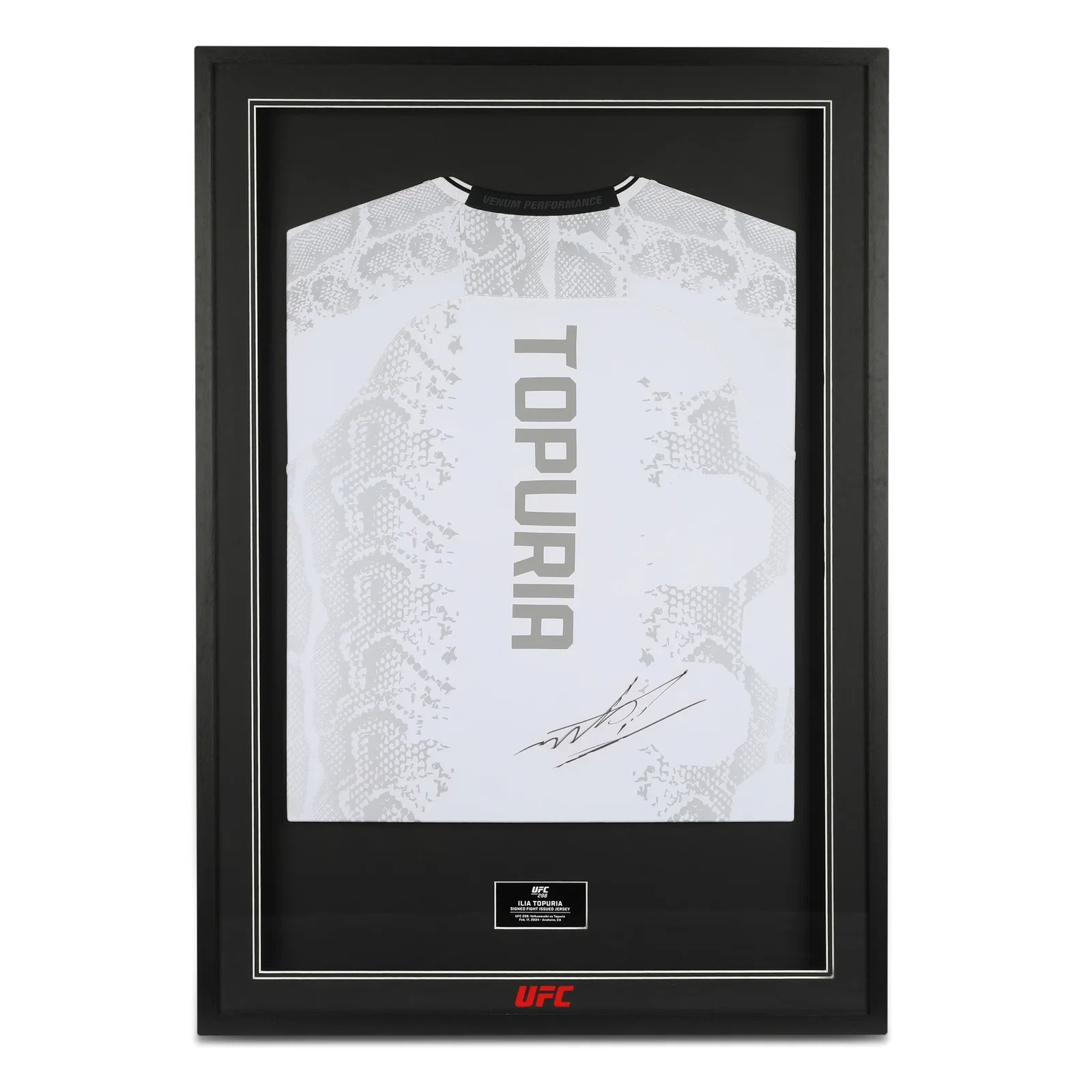 Image of Ilia Topuria Signed Fight Jersey UFC 298