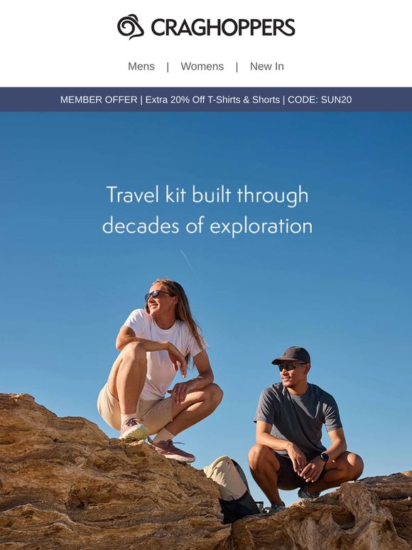 Travel kit built through decades of exploration