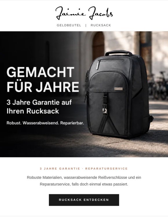 Ein Rucksack, der lange bleiben soll