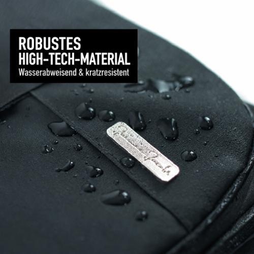 Robustes High-Tech-Material – Wasserabweisend & kratzresistent