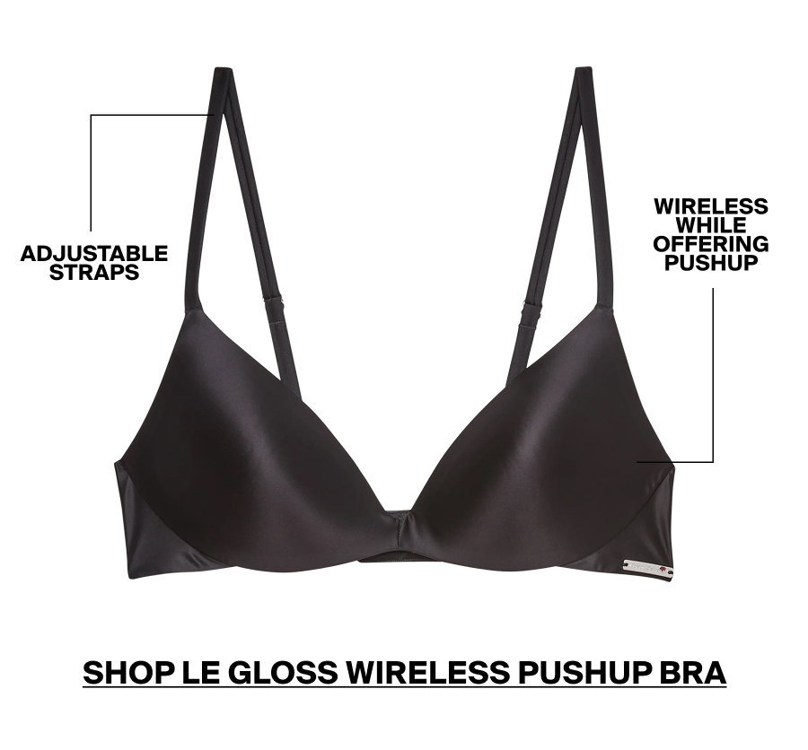 Le Gloss Wireless Push Up Bra
