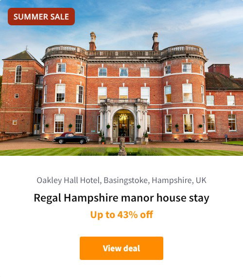 Regal Hampshire manor house stay
