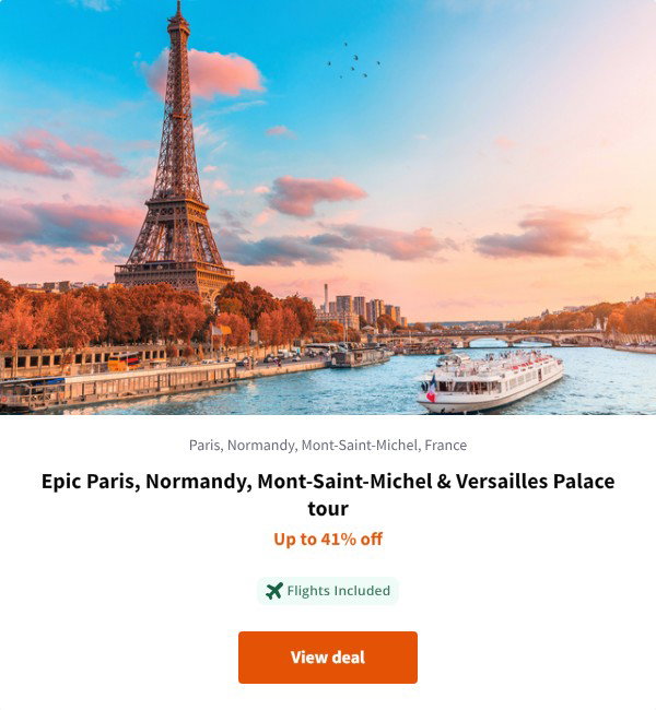 Epic Paris, Normandy, Mont-Saint-Michel & Versailles Palace tour