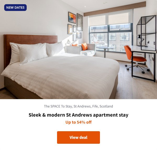 Sleek & modern St Andrews apartment stay