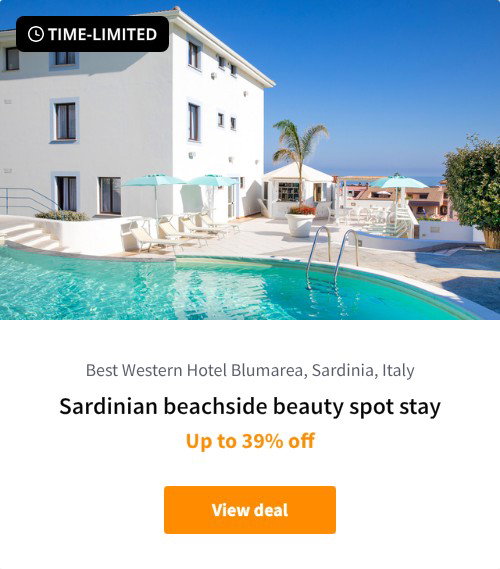 Sardinian beachside beauty spot stay