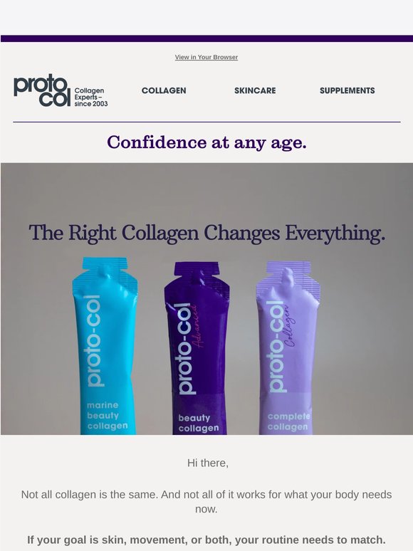 Are you taking the right collagen for your goal?