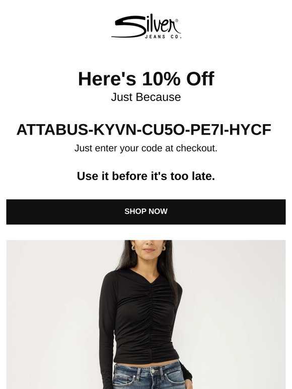 Here's 10% off just for browsing...