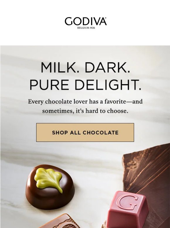 Milk. Dark. Which Will You Choose?