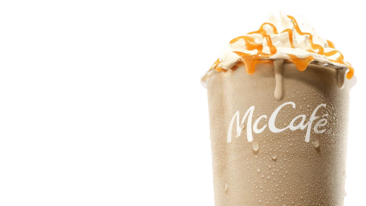 Iced caramel frappé