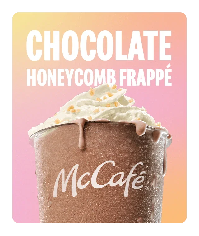 A chocolate honeycomb frappé