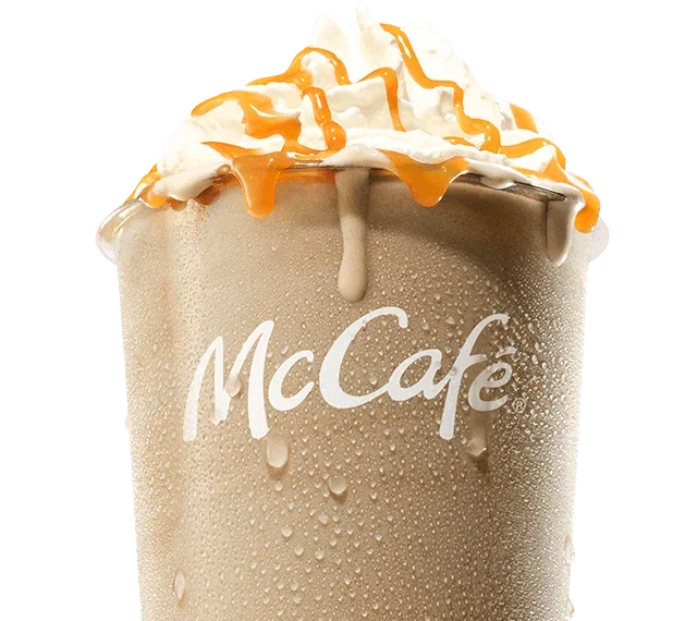 Iced caramel frappé