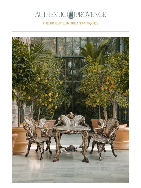 An Important 19th Century Venetian Grotto Suite by Pauly et Cie