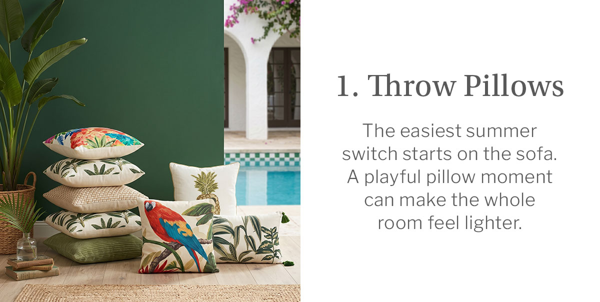 throw pillows