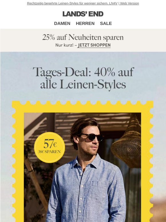 40% auf Leinen sparen – Sommer-Stil für Profis!