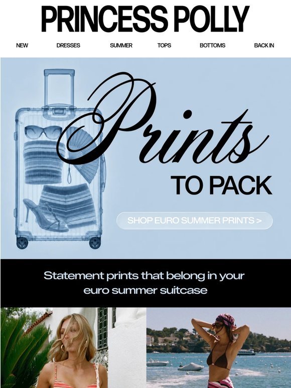Planning your euro summer suitcase?