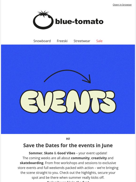 Our Event Recommendations