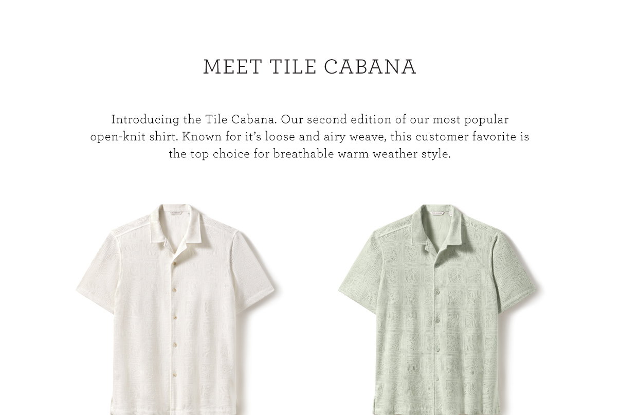 Our second edition of our most popular open-knit shirt.