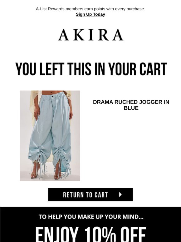 Your cart’s too good to forget