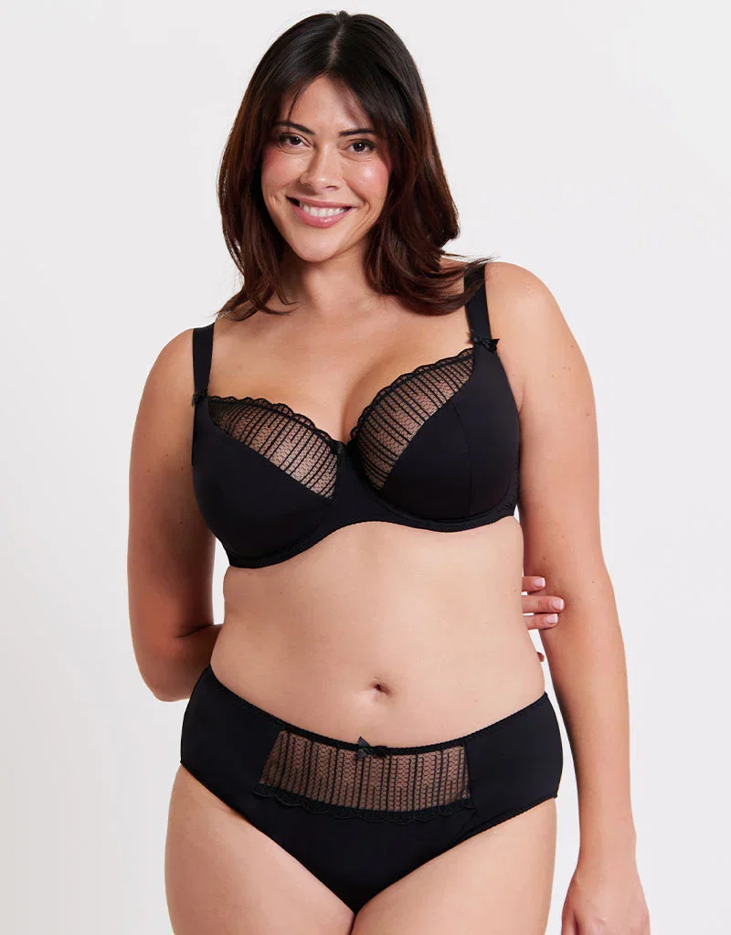 Flirtelle Riley Balcony Bra Black