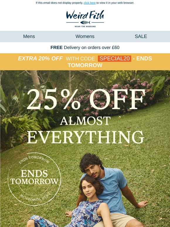 Start your Summer with 25% OFF