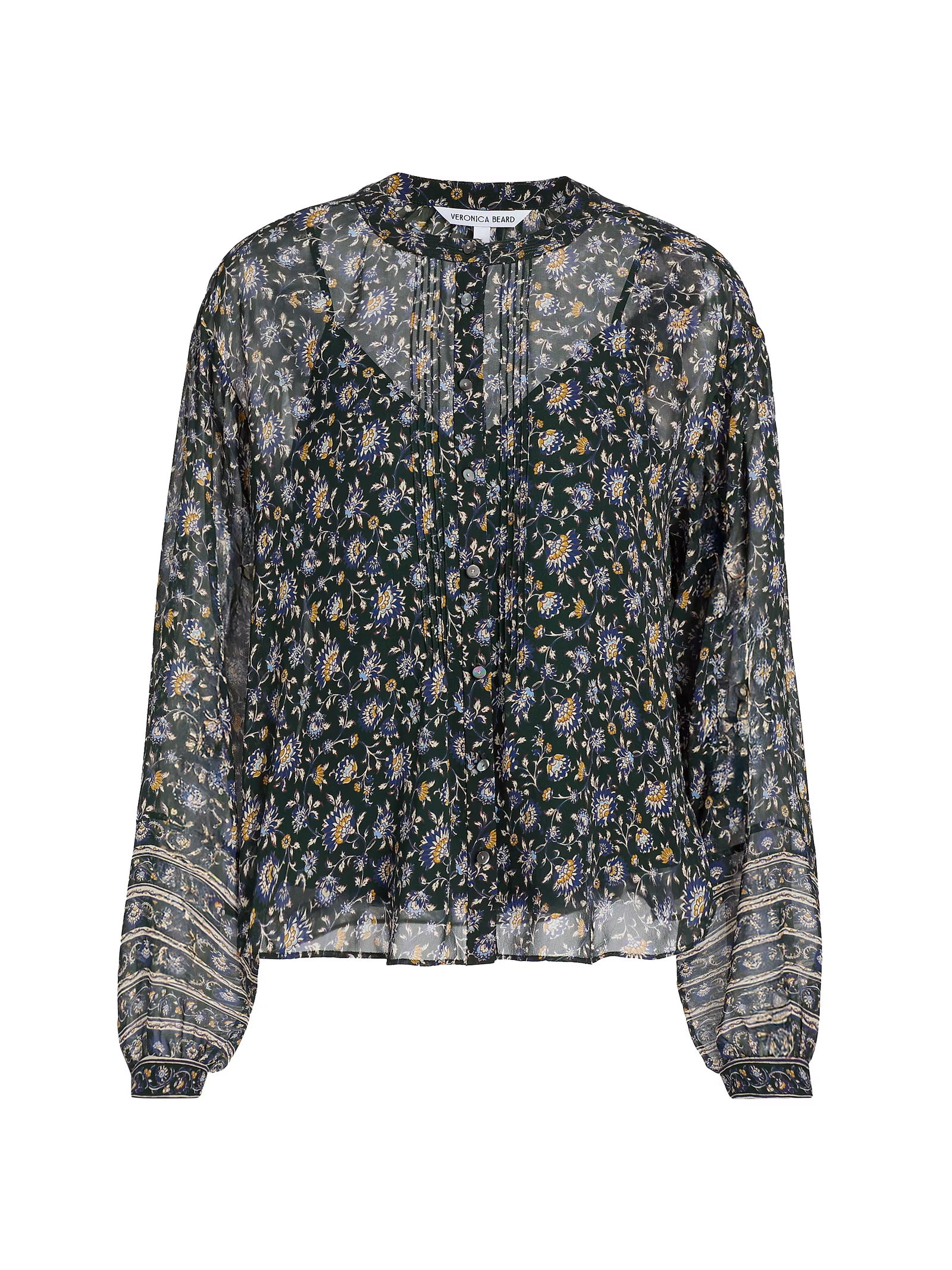 Veronica Beard Lollie Printed Blouse