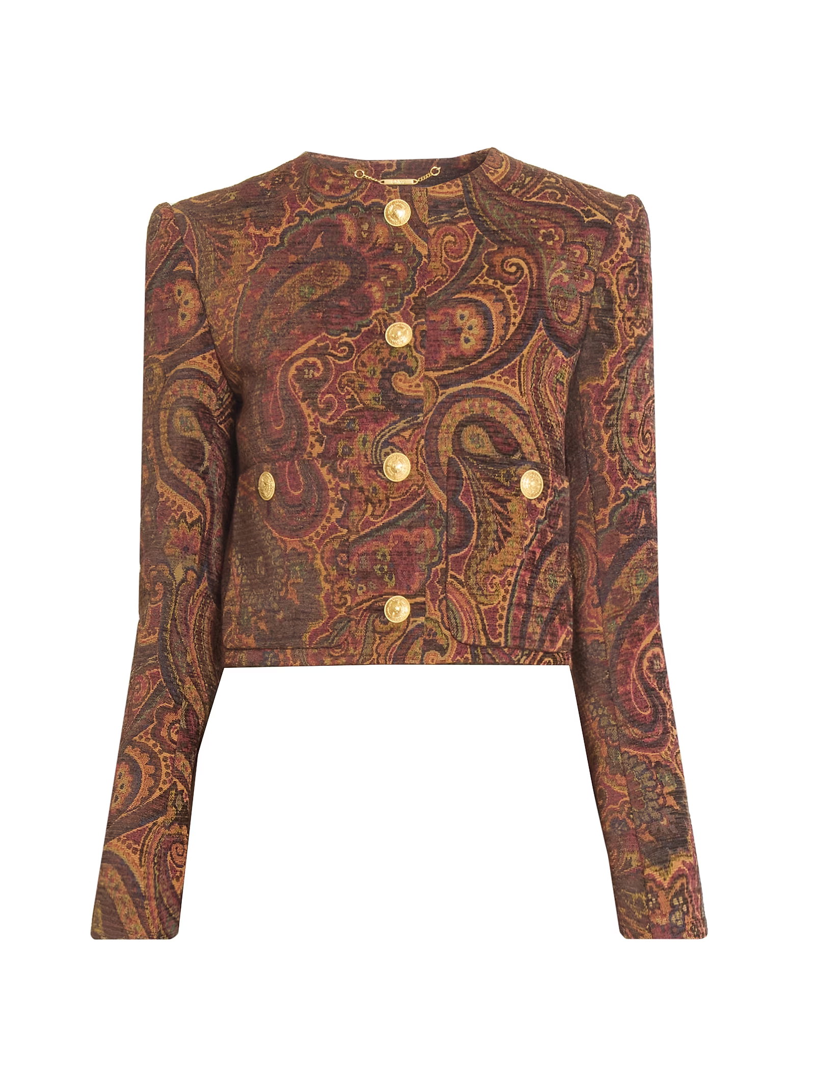 Chloé Paisley Print Collarless Jacket