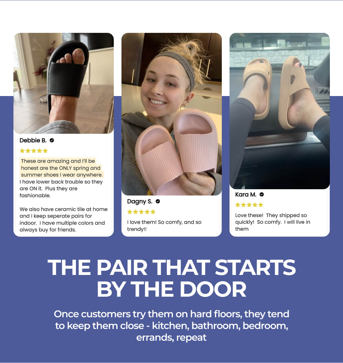 The pair that starts by the door