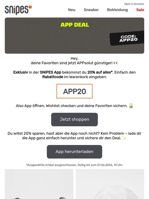 App Deal: -20% 🔥