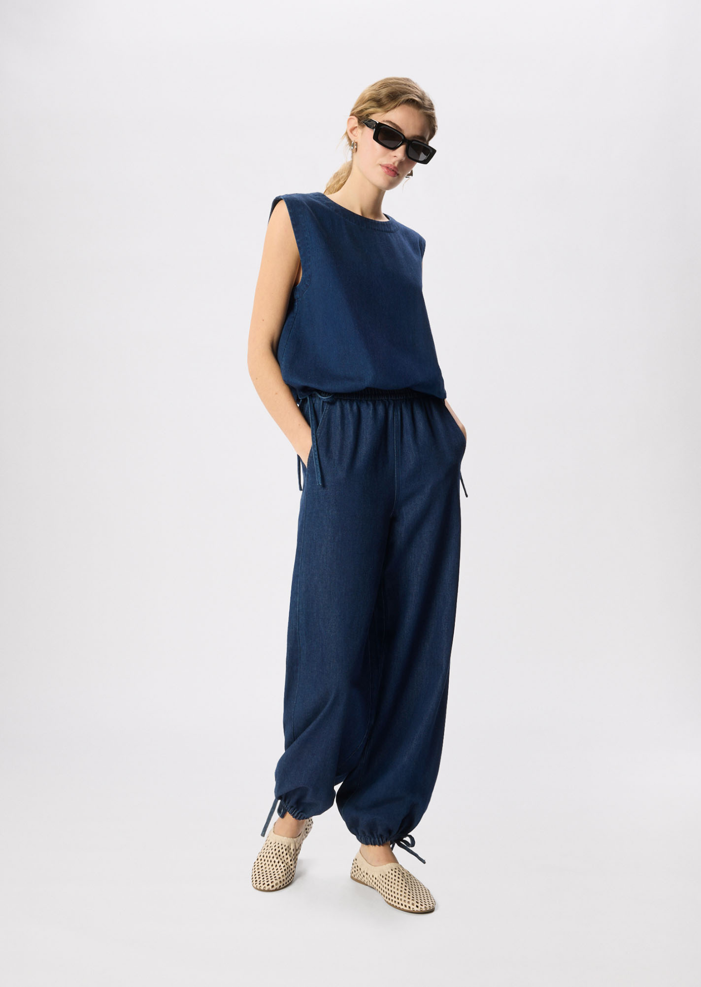 Dark Denim Cotton Coord