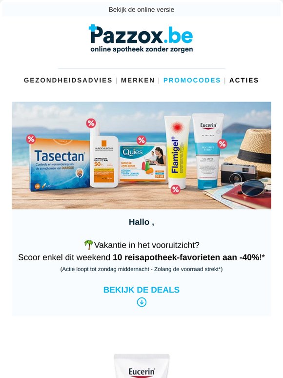 ☀️ Reisapotheek-deals: 10 topproducten aan -40%